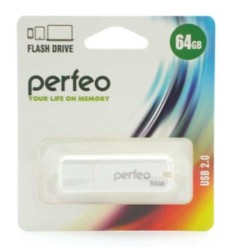 Флеш-драйв64Гб Perfeo C05 White Флеш-драйв64Гб Perfeo C05 White