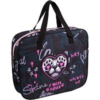 Папка пластик,с ручками А4 deVENTE "У меня лапки" 8057672 с расш.8см,полиэс.,удлин.ручки