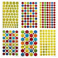 Наклейка  9,5*15,5 "Смайлы" Р22072-18 Кн22072-18