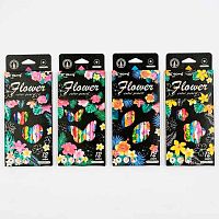 Карандаши 12цв. Yalong "Цветы" YL231057-12 шестигр.,заточ.,гриф.3мм,к/к,е/подвес