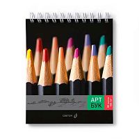 Артбук 175*200мм  80л. SVETOCH спираль "Цветной штрих" А163 (01372) блок белый,100г/м2