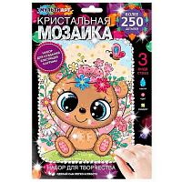 Мозаика кристальная МУЛЬТИ АРТ "Милый мишка" CRYST-108989 17*23см