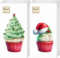 Салфетка бум. НГ Bouquet Original de Luxe "Новогодние пирожные" 25416 2-х сл.(20шт),33*33см