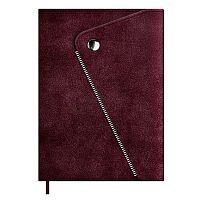Ежедневник н/д А5 160л. ESCALADA кож.зам. "Спилок дэлаве бордовый" 70618