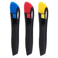 Нож канцелярский  9мм MAPED Universal 092311 эргоном.,пластик с фиксатором