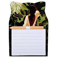 Блок для записи с карандашом КОКОС "Девушка в тропиках" 253087 на магните 40л.,14*10см