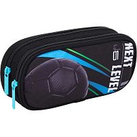 Пенал-косметичка deVENTE 220*95*70 "Next Level Football" 7023624 (60предм.) чёрн.,2отд.,полиэстер