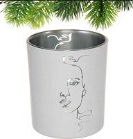 Подсвечник "Нежный силуэт" 201-3900 белый,8,5*10см