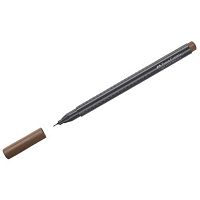 Ручка капиляр. Faber-Castell 151680 Grip Finepen 0,4мм, коричневая,трехгран.