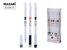 Ручка гелевая "Пиши-Стирай" MAZARI "Kissa" M-5340-70 синяя 0,5мм пласт. корп. 3дизайна