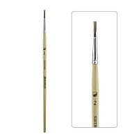 Кисть щетина № 2 плоская Альбатрос