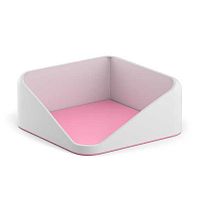 Бокс д/бумажного блока EK "Forte. Pastel" 55972 пластик,белая с розовым