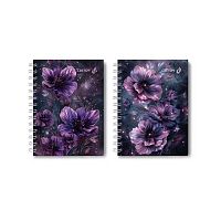 Записная книжка А6 120л. SVETOCH спираль "Сиреневый цветок" ЗК226 (01598) тв.обл.,глянц.лам.