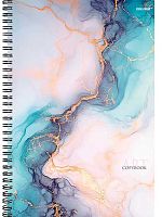 Тетрадь 96л. (клетка) А4 Проф-Пресс спираль "Мраморный узор" Т96-8332 тисн.холст