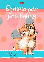 Папка для рисования А4 10л. ХАТ "Котоселфи" 30194 тисн.100г/м2
