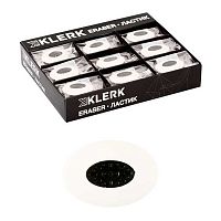 Ластик КЛЕРК 183070/JXX02 овал,каучук 42*30*8мм,пласт.держ.