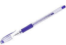 Ручка гелевая Crown "Hi-Jell Needle Grip" HJR-500RNB синий,0,7мм,грип,игольч.стержень
