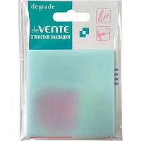 Самоклеящиеся этикетки-закладки deVENTE "Degrade" 73*73мм,50л. 2011407 пластик.,прозр.,искр.