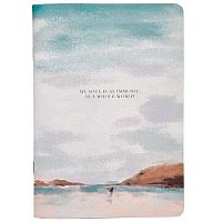 Тетрадь 40л. (клетка) Be Smart "View. Пляж" N3176 микротекстур.,лам.,фольга,скругл.углы (150*210мм)