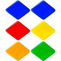 Набор магнитов д/доски deVENTE  6шт. 30мм "Rhombs" 6021307 цв.асс.,карт.блист.