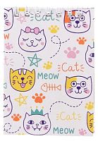 СБ Блокнот А7-  40л. (верх.спираль) "Коты 3"
