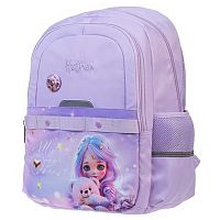 Рюкзак ХАТ Модная школа "Лилу" 22047 п/э светоотр.нагруд.стяжка,2отд.,3карм.,41*29*17,5см