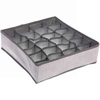 Кофр-органайзер д/хранения "Эфолт" 834-269 пыльно-серый,24отд.,32*32*10см