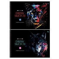 Альбом для рис.48л. BG спираль "Яркий чёрный" 08652 асс.