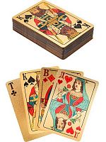 Карты игральные Миленд "5000" ИНК-0130 пластик.,золотист.,колода/54шт,57*88мм