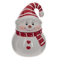 Ёмкость д/сыпучих продуктов 250мл REMECO "Снеговик" 764532 керамика