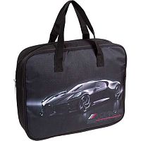 Сумка-планшет А4 deVENTE "Luxury Car" 8056515 текстил.,с расш.8см,удлин.ручки 28см