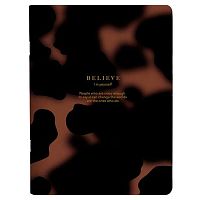 Тетрадь 48л. (клетка) Be Smart "Believe. Пятна на коричневом" N4171 лам.,фольга,скругл.углы