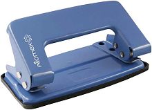 Дырокол  10л. ATTOMEX 4020302 металл., синий, к/к