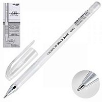 Ручка гелевая CROWN HJR-500P Пастель 0,7мм белая