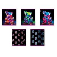 Тетрадь 48л. (клетка) EK "Jelly Bear" 63305 метллиз.лам.,твин-лак,асс.