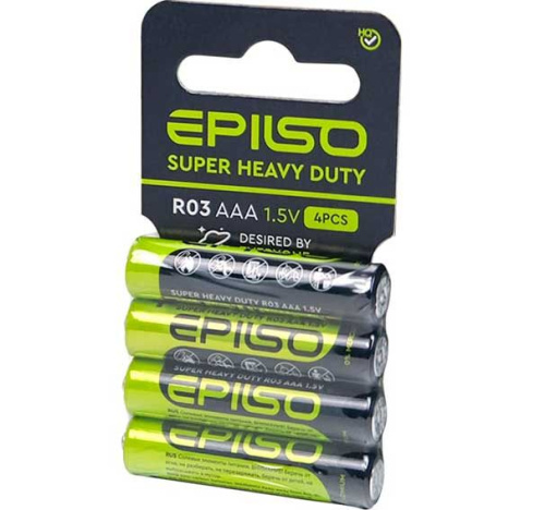 Батарейка EPILSO R03/AAA 4 Shrink 1.5V (БП-00000366) фото 2