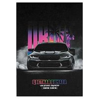 Бумага цв. двухстор. А4 16л. 8цв. ФЕНИКС "Драйв" 73184 блок-газет.бум.,на скобе