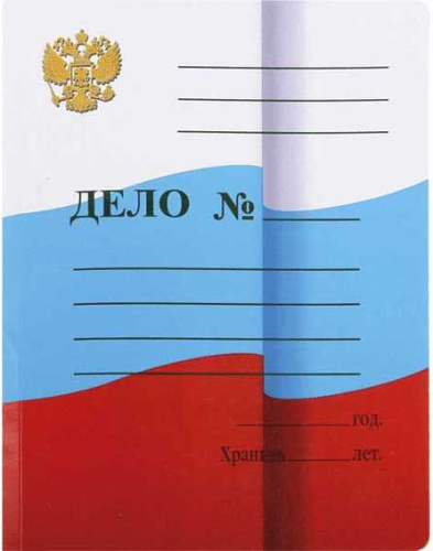Скоросшиватель deVENTE Флаг России мелованный 280г/м2 3112600