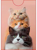 Обложка на пропуск/проездной Миленд "Ушастое трио" ОП-7754 ПВХ