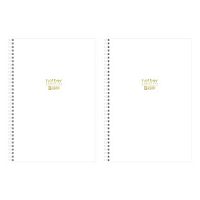 Тетрадь 96л. (клетка) А4 ХАТ спираль "Арктический белый" перф.на отрыв,лам.soft-touch,3D фольга,асс.