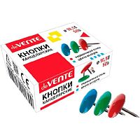 Кнопки силовые deVENTE 10,5мм 50шт. 4132404 цветные метал.