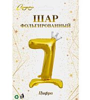 Шары возд. Цифра "7" золото 359-1035 фольга,81см