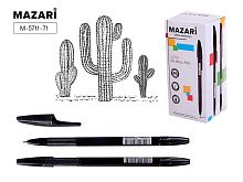 Ручка масл. шар. MAZARI "Ultra" M-5711-71 чёрная,игольчатый узел 1,0мм,цв.пластик.корп.