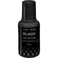 Коррект. жидкость 20мл deVENTE "Total Black" 4060502 чёрная,быстросохн.,с кисточкой