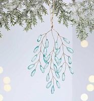 Ветка декоративная "Волшебство ночи" 916-1916 голубая,20см