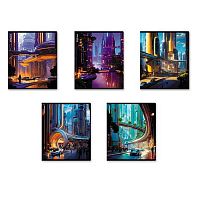 Тетрадь 48л. (клетка) EK "Futuristic" 64872 твин-лак,асс.