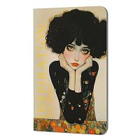 Блокнот А5  32л. КОНТЭНТ "Inspiration.Климт.Кудрявая брюнетка" 978-5-00241-393-5 линейка,софт-тач