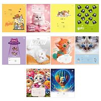 Тетрадь 12л. (клетка) BG "Кошечки" 61459 асс.