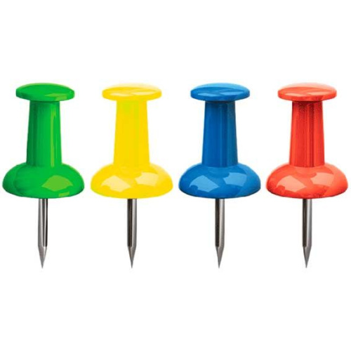 Кнопки силовые deVENTE 9мм 4132311 цветные,в форме гвоздика 25шт.