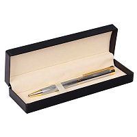 Ручка подар. шар. Fiorenzo 231460 синяя,1,0мм,сереб.металл.корп.,поворот.мех.,подар./к